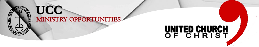 UCC Ministry Oortunities Banner
